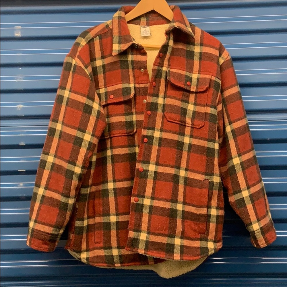 OLD NAVY SHERPA FLANNEL JACKET
